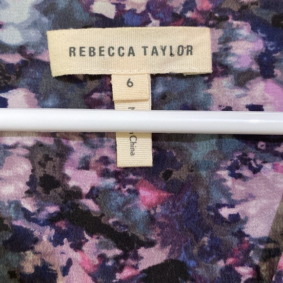 Rebecca Taylor 100% Silk V Neck Tank Size 6 - Picture 3 of 4